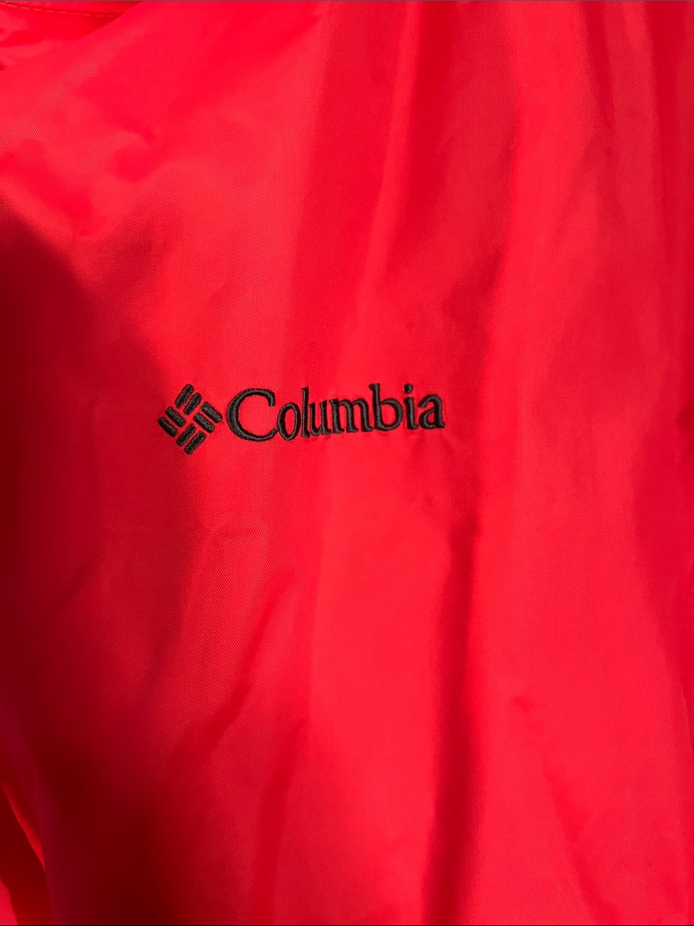 Columbia Red Hooded Rain Jacket - Picture 5 of 7